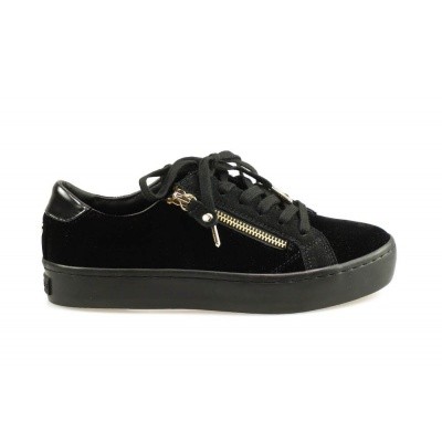 Foto van TOMMY HILFIGER DAMES SNEAKER ZWART VELVET DRESS SNEAKER