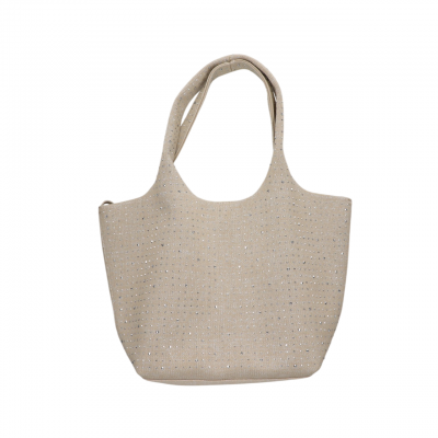 Foto van LA STRADA DAMES TASSEN BEIGE LIMA-STONE 4022 BEIGE STONES