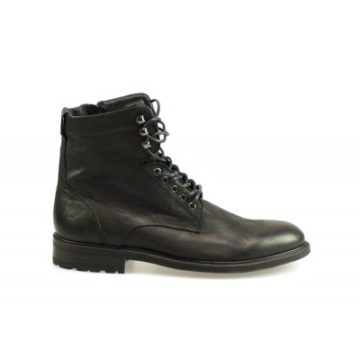 Foto van BLACKSTONE HEREN HALFHOGE VETERSCHOENEN ZWART QM-15