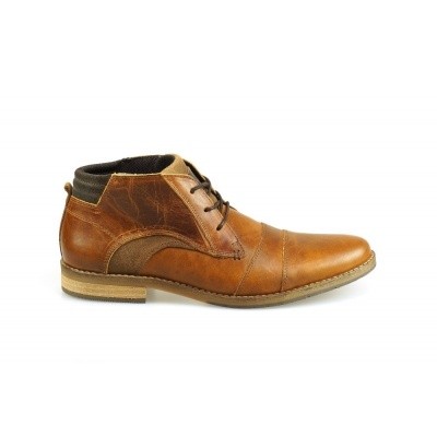 Foto van BULLBOXER HEREN HALFHOGE VETERSCHOENEN BRUIN 773K56897A CODB