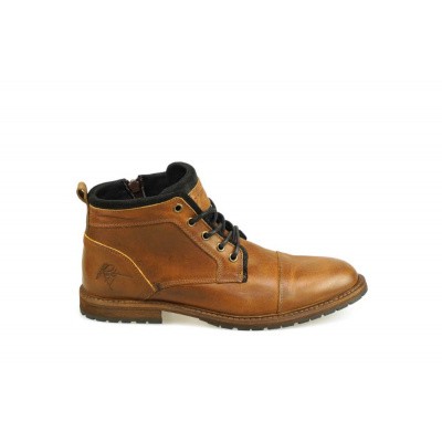 Foto van BULLBOXER HEREN HALFHOGE VETERSCHOENEN BRUIN 901K50108A CDCB