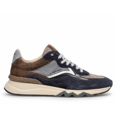 Foto van FLORIS VAN BOMMEL HEREN SNEAKERS BLAUW SFM-10178-41-01 DE ZAGER 05.25 DARKBLUE