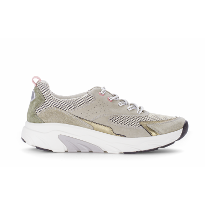 Foto van GABOR ROLLINGSOFT DAMES SNEAKERS BEIGE 86.935.11 MESH/VEL/PERL/NAPPA-BEIGE/SCHILF/PINK 