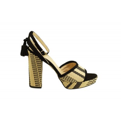 Foto van FRED DE LA BRETONIERE DAMES PUMPS ZWART/BEIGE 153010082