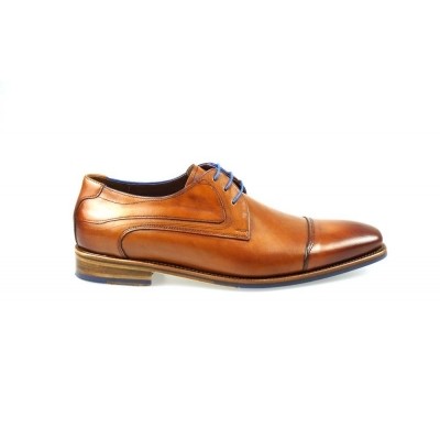 Foto van FLORIS VAN BOMMEL 14490/02 D COGNAC CALF - VETERSCHOEN