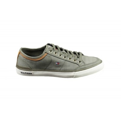 Foto van TOMMY HILFIGER CORE MIX SNEAKER OLIVE - SNEAKER