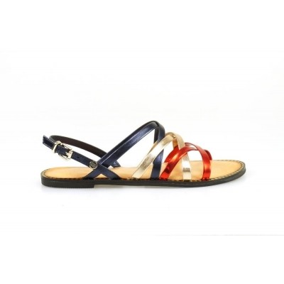 Foto van TOMMY HILFIGER METALLIC STRAPPY SANDAL RWB - SANDAAL