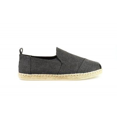 Foto van TOMS DECONSTRUCTED ALPARGATA ROPE BLACK WASHED - ESPRADILLE