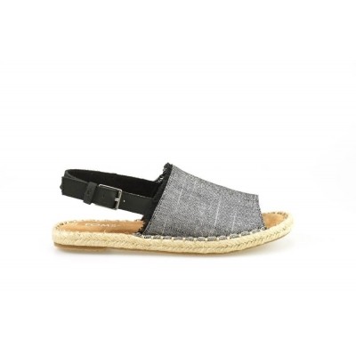 Foto van TOMS CLARA BLACK CHAMBRAY - SANDAAL