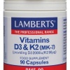 Afbeelding van Lamberts Vitamine D3 2000IE en K2 90mcg