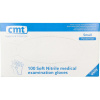 Afbeelding van CMT Onderzoekshandschoen nitriel wit poedervrij S