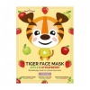 Afbeelding van Montagne Tiger sheet face mask apple & strawberry