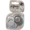 Afbeelding van Difrax Fopspeen 6-18 maanden harmony light grey/dark grey