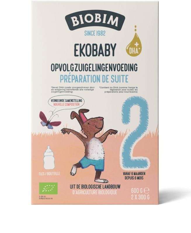 Biobim Ekobaby 2 opvolg zuigelingenvoeding 6+ - 600 gram