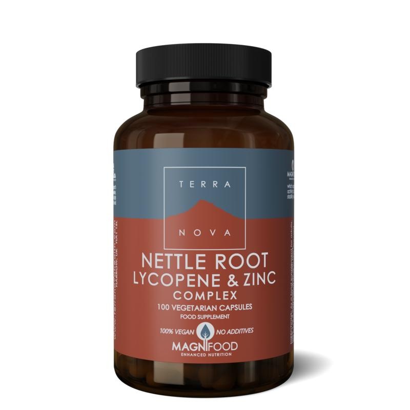 Terranova Nettle root lycopene & zinc complex - 100 Vegetarische capsules
