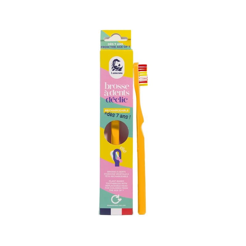 Lamazuna Toothbrush kids yellow - 1 stuks