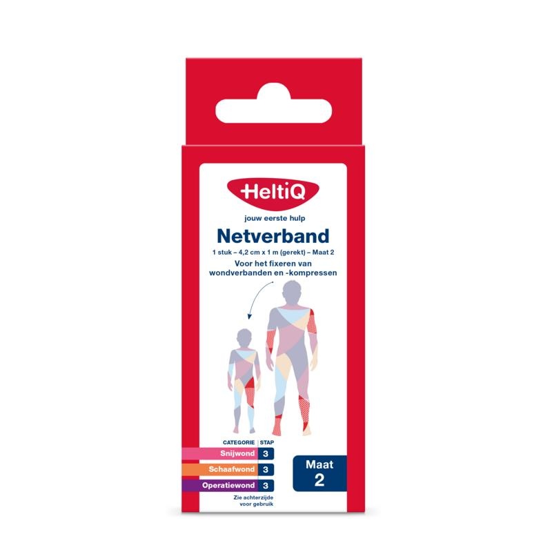 Heltiq Netverband 4,2cm x 1m (gerekt) maat 2 - 1 stuks