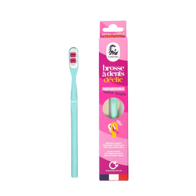 Lamazuna Toothbrush extra soft water green - 1 stuks