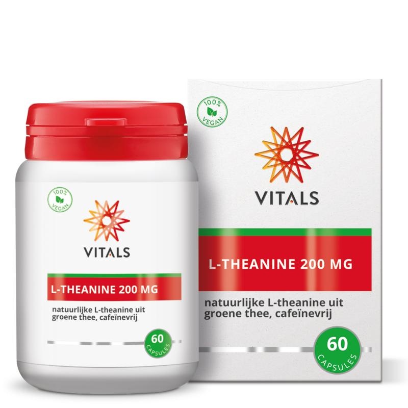 Vitals L Theanine 200mg - 60 Vegetarische capsules