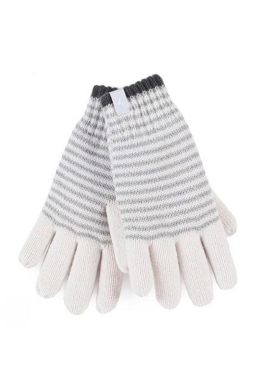 Heat Holders Ladies cable gloves S/M Oslo cream - 1 paar