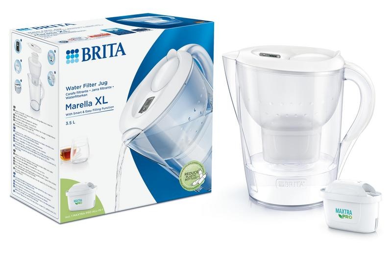 Brita Waterfilterkan marella xl white+1 maxtra pro filte - 1 stuks