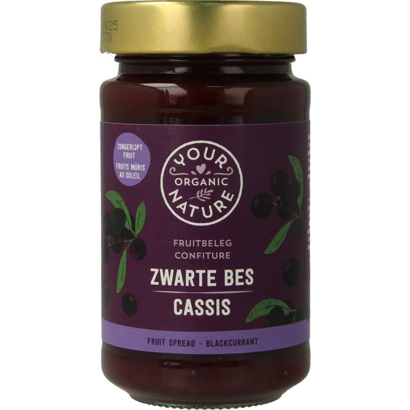 Your Organic Nat Fruit beleg zwarte bes bio - 250 gram