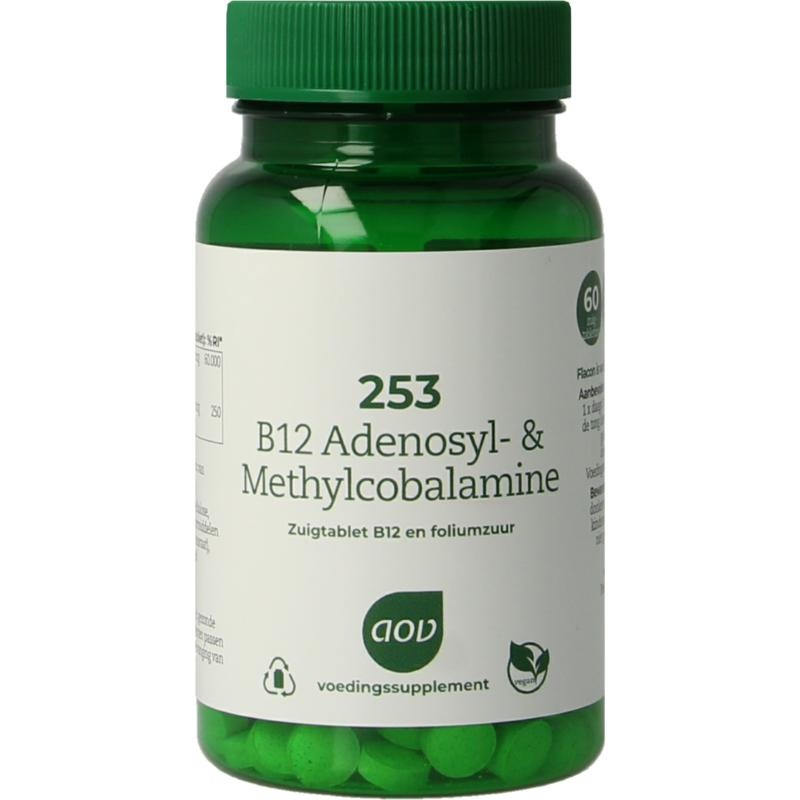 AOV 253 B12 Adenosyl & methylcobalamine - 60 zuigtabletten