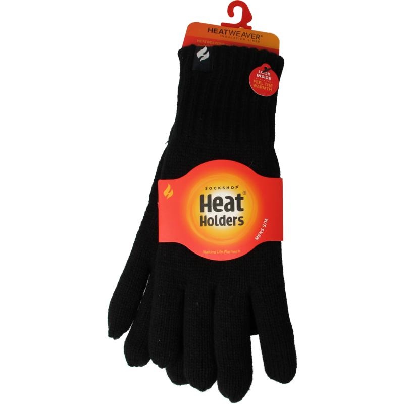 Heat Holders Mens cable gloves navy maat S/M - 1 paar