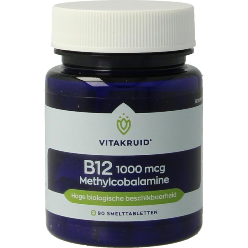 Vitakruid Vitamine B12 1000 mcg methyl cobalamine - 90 Smelttabletten