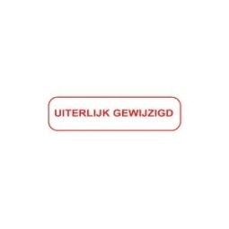 Strooketiket uiterlijk gewijzigd 44 x 11 mm - 750 stuks