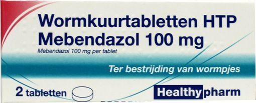 Healthypharm Mebendazol / wormkuur - 2 tabletten