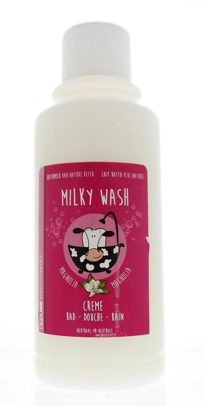 Evi Line Botermelk bad en douche magnolia - 2 liter