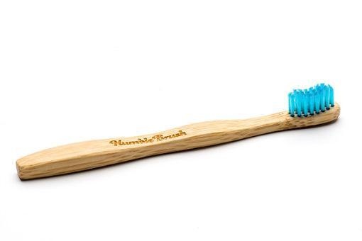 Humble Brush Tandenborstel blauw kids brush soft - 1 stuks