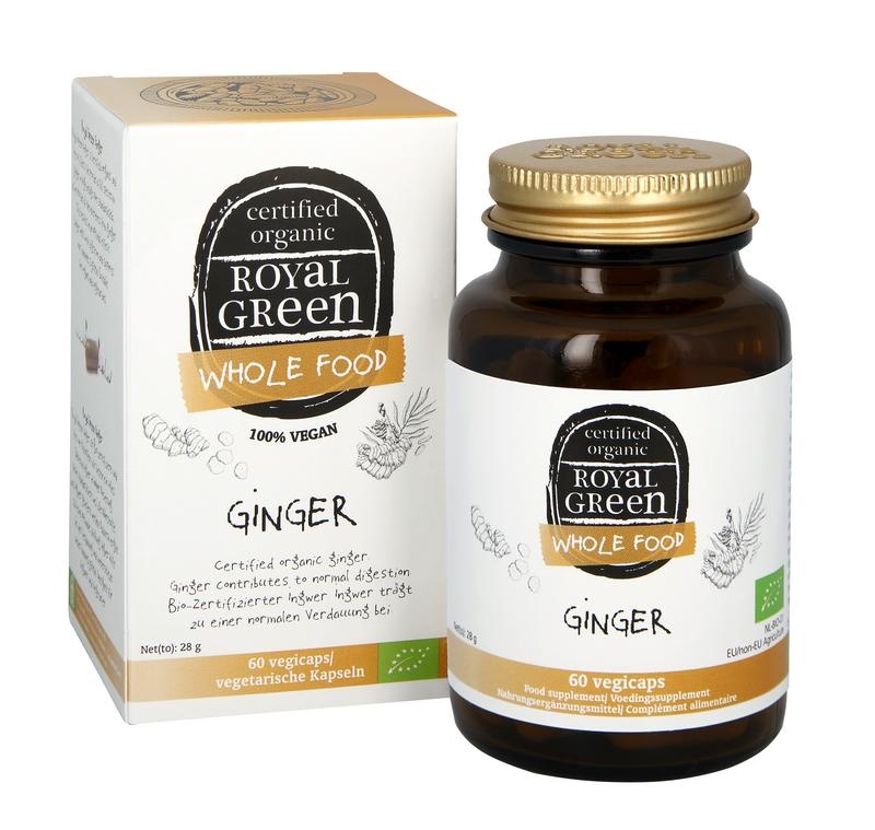 Royal Green Gember - 60 Vegetarische capsules