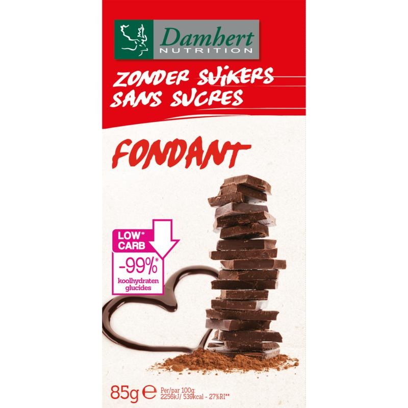 Damhert Chocoladetablet puur - 102 gram