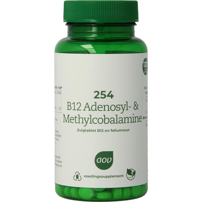 AOV 254 B12 Adenosyl & methylcobalamine - 120 zuigtabletten