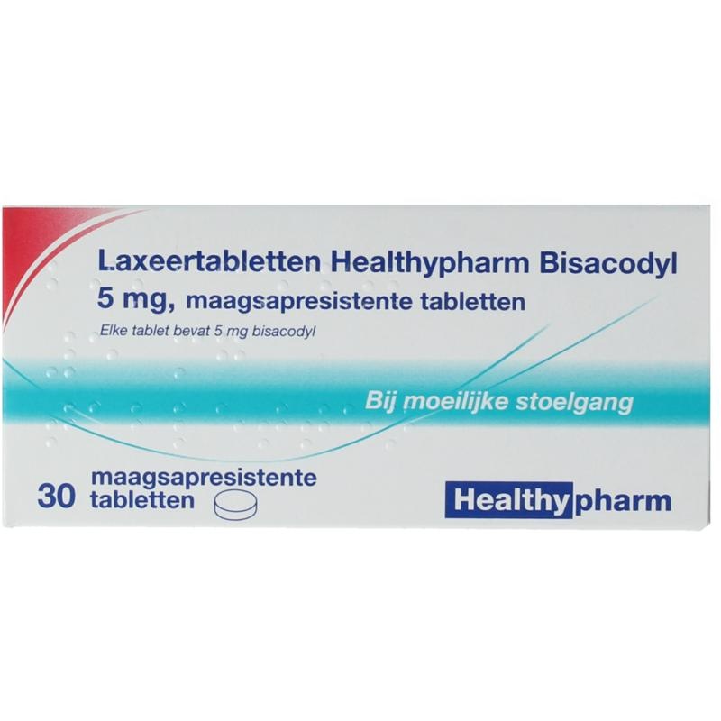 Healthypharm Laxeertabletten bisacodyl 5mg - 30 tabletten