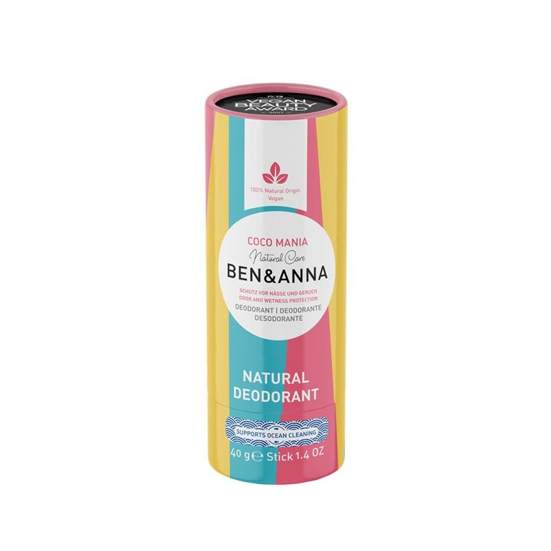 Ben & Anna Deodorant coco mania papertube - 40 gram