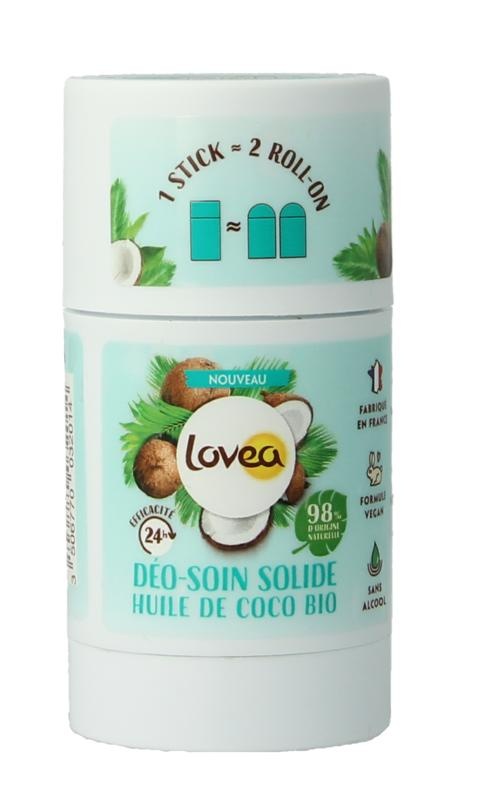Lovea Solid deo care coconut oil organic - 50 gram