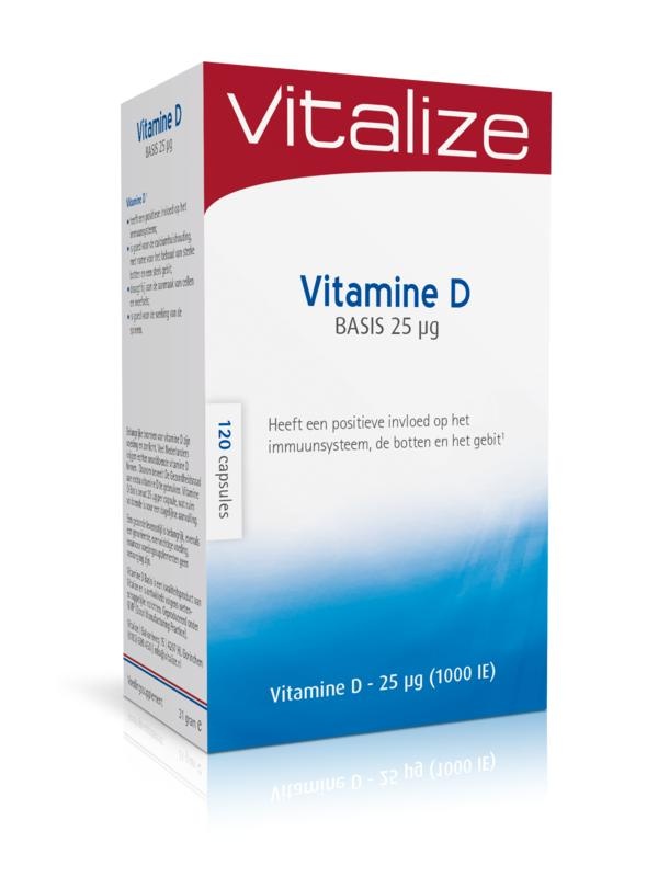 Vitalize Vitamine D basis - 120 capsules