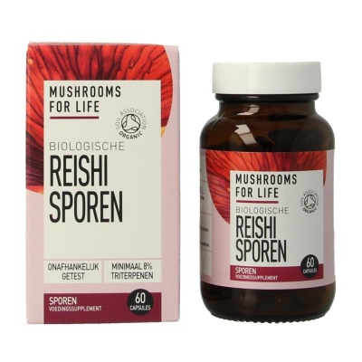 Mushrooms F Life Reishi spore paddenstoel bio Mushrooms F Life Reishi spore paddenstoel bio