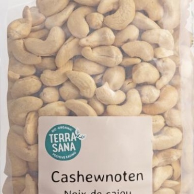 Terrasana Cashewnoten ongeroosterd zonder zout Terrasana Cashewnoten ongeroosterd zonder zout