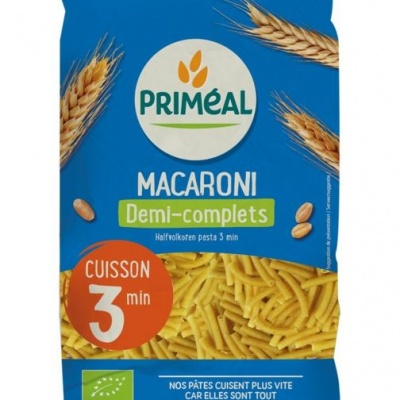 Primeal Macaroni halfvolkoren snelkook 3 minuten Primeal Macaroni halfvolkoren snelkook 3 minuten