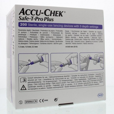 Accu Chek Safe T-pro plus lancetten