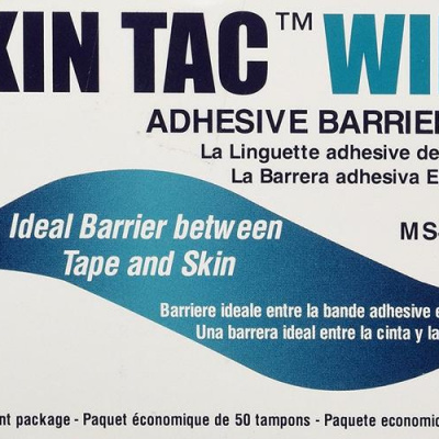 Skin tac wipe