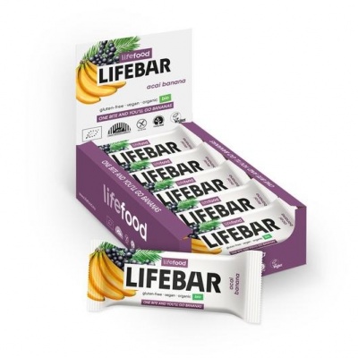 Lifefood Lifebar acai banana bio raw