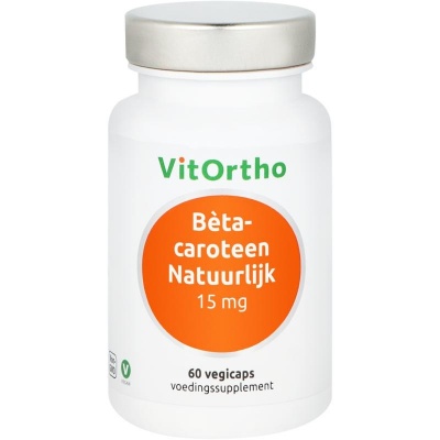 Vitortho Beta-caroteen natuurlijk 15mg Vitortho Beta-caroteen natuurlijk 15mg