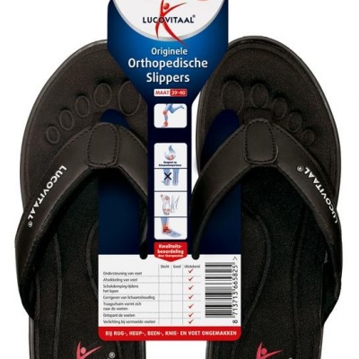 Lucovitaal slipper zwart 39-40