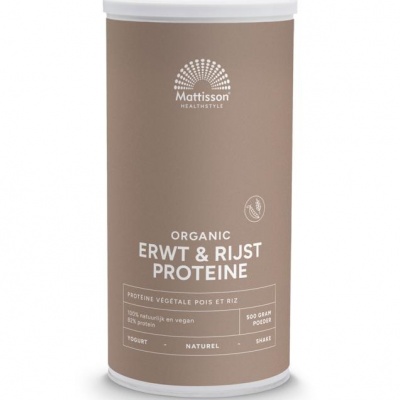 Mattisson Vegan protein erwten & rijst naturel bio