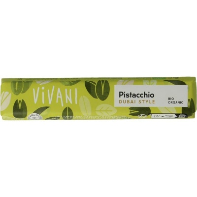 Vivani Chocolate to go pistacchio Dubai style bio